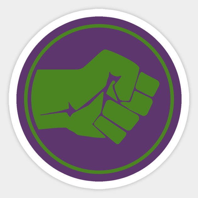 Green Smash Fist Sticker by IORS